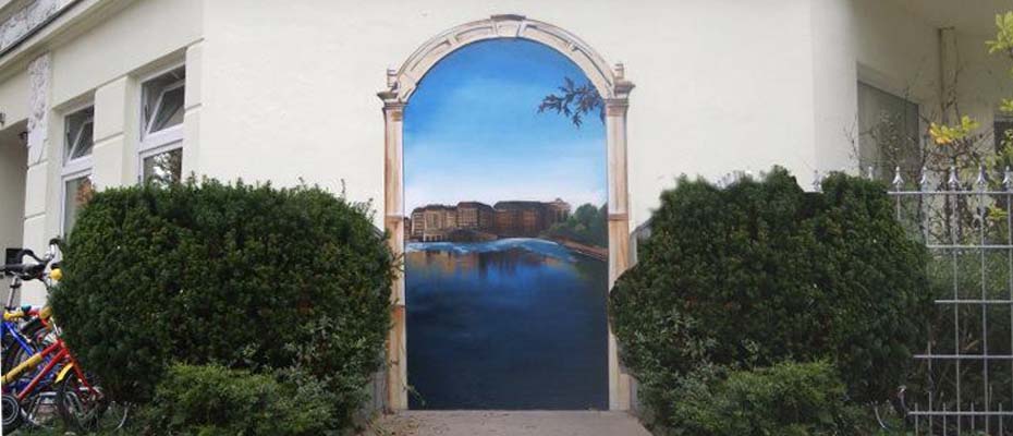 Hamburg 2011 ca 3,4m x 2m Fassadengestaltung